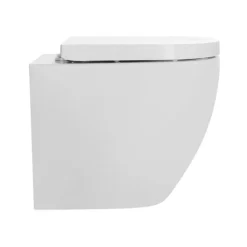 Nova Rimless Round Back To Wall Pan With Soft Close Seat -Villeroy Shop nvbtw01 d3