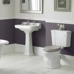 Old London Richmond Close Coupled Traditional Toilet + Soft Close Seat -Villeroy Shop olrdccwc d3
