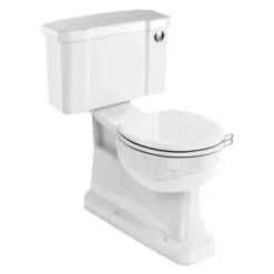 Burlington Concealed S Trap Bottom Outlet Close-Coupled WC With 520mm Push Button Cistern