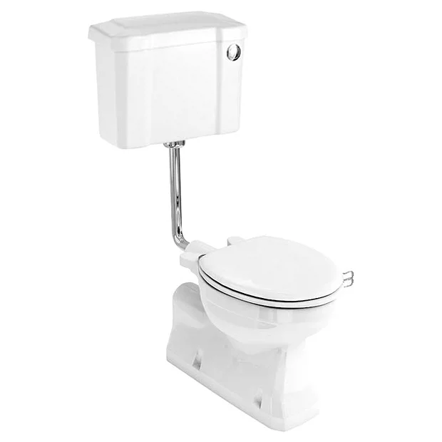 Burlington Concealed S Trap Bottom Outlet Low-Level WC With 520mm Push Button Cistern 1 Burlington Concealed S Trap Bottom Outlet Low-Level WC With 520mm Push Button Cistern
