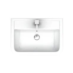 Pro 600 Basin + Semi Pedestal (560mm Wide - 1 Tap Hole) -Villeroy Shop p600bsp d1