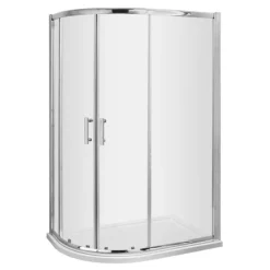Pacific LH Offset Quadrant Shower Enclosure Inc. Tray