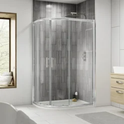 Nuie Pacific Offset Quadrant Shower Enclosure Only - Various Sizes