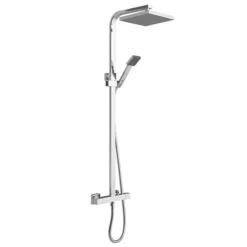 Prime Luxury Square Thermostatic Shower - Chrome -Villeroy Shop primeluxurysquarethermostaticshowerchromendetail1