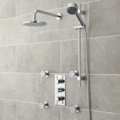 Ultra Quest Rectangular Concealed Thermostatic Triple Shower Valve 6 Ultra Quest Rectangular Concealed Thermostatic Triple Shower Valve -Villeroy Shop quev53 detail1