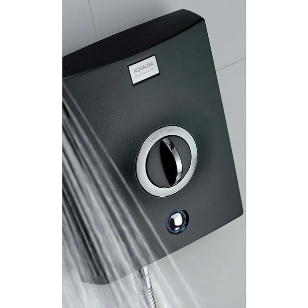 Aqualisa - Quartz Electric Shower - Graphite/Chrome 1 Aqualisa - Quartz Electric Shower - Graphite/Chrome
