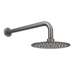 Arezzo Gunmetal Grey Round Thermostatic Shower Pack With Head + Handset -Villeroy Shop rd4gmpk d3