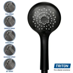 Triton Amala 8.5kw Electric Shower - Black/Brushed Brass 9 Triton Amala 8.5kw Electric Shower - Black/Brushed Brass -Villeroy Shop reama87 d2
