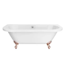 Admiral 1685 Back To Wall Roll Top Bath + Rose Gold Leg Set 9 Admiral 1685 Back To Wall Roll Top Bath + Rose Gold Leg Set -Villeroy Shop rgadmiral1685b d3