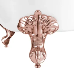 Appleby 1700 Roll Top Shower Bath + Rose Gold Leg Set -Villeroy Shop rgap1700b d1