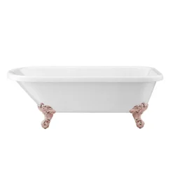 Bromley 1780 Single Ended Roll Top Bath + Rose Gold Leg Set -Villeroy Shop rgbrom1780b detail2