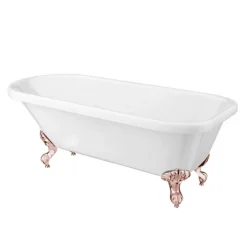 Bromley 1780 Single Ended Roll Top Bath + Rose Gold Leg Set