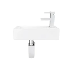 Rondo Wall Hung Small Cloakroom Basin 1TH - 365 X 180mm -Villeroy Shop rwhscb n d2