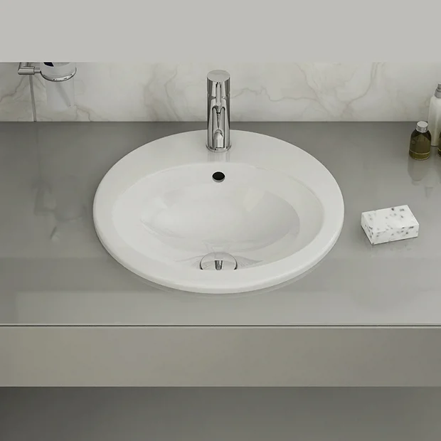 VitrA - S20 Countertop Round Basin - 1 Tap Hole - 3 Size Options 1 VitrA - S20 Countertop Round Basin - 1 Tap Hole - 3 Size Options