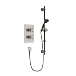 Heritage Dawlish Concealed Valve With Adjustable Riser - Brushed Nickel