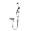 Heritage Dawlish Exposed Shower With Premium Flexible Riser Kit - Brushed Nickel