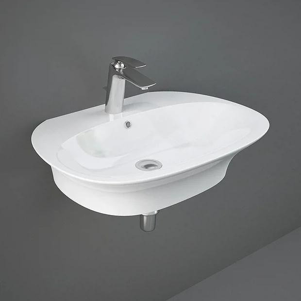 RAK Sensation 65cm 1TH Wall Hung Basin 1 RAK Sensation 65cm 1TH Wall Hung Basin