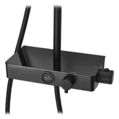 Triton Push Button Thermostatic Shower Mixer - Matte Black -Villeroy Shop sfxpbdivblk d1