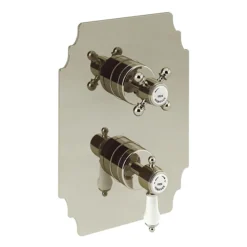 Heritage Glastonbury Recessed Shower With Premium Fixed Head Kit - Vintage Gold