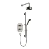 Heritage Glastonbury Recessed Shower With Premium Fixed Head & Flexible Riser Kit - Brushed Nickel