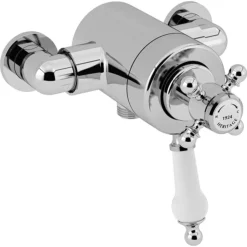 Heritage Hartlebury Exposed Shower Valve With Bottom Outlet Connection - Chrome