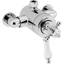 Heritage Hartlebury Exposed Shower Valve With Top Outlet Connection - Chrome