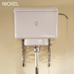 Silverdale Victorian High Level Toilet - Excludes Seat -Villeroy Shop silverdalevictorianhighleveltoiletwithnickelfittings