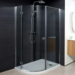 Crosswater Design Offset Quadrant Single Hinged Door Shower Enclosure - Various Size Options
