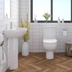 Sofia Modern Close Coupled Toilet + Soft Close Seat