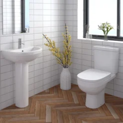 Sofia Modern Close Coupled Toilet + Soft Close Seat -Villeroy Shop sofia basin 3 1