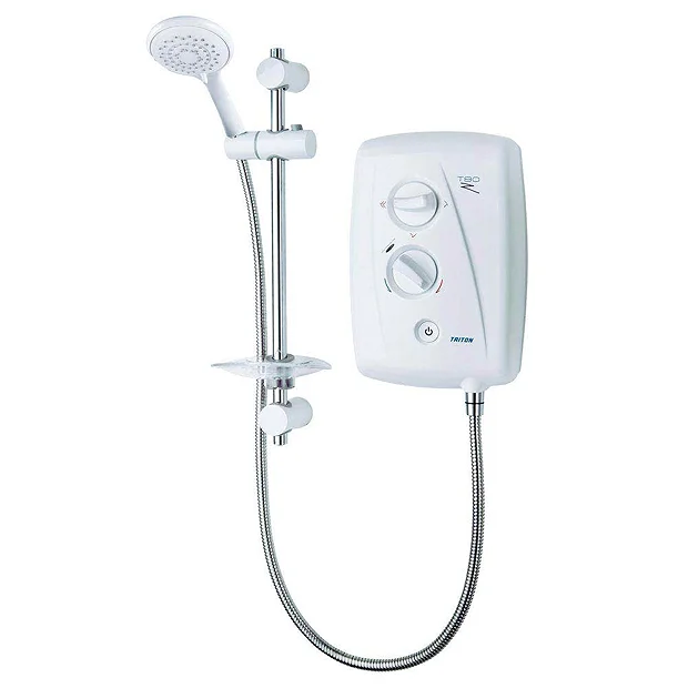 Triton T80Z 10.5 KW Fast-Fit Electric Shower - White/Chrome 2 Triton T80Z 10.5 KW Fast-Fit Electric Shower - White/Chrome - Image 2
