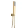 Arezzo Brushed Brass Square Triple Thermostatic Shower Pack With 300 X 300mm Head + Handset