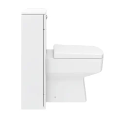 Nova High Gloss White BTW WC Unit Incl. Cistern + Square Pan W500 X D200mm -Villeroy Shop sqnovabtwunit n d2