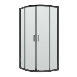 Nuie Pacific Black Profile Quadrant Shower Enclosure