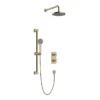 Heritage Salcombe Concealed Thermostatic Shower With Fixed Head And Flexible Kit - Brushed Brass