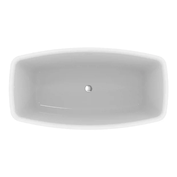 Ideal Standard Adapto 1550 X 800mm Freestanding Double Ended Bath With Clicker Waste 1 Ideal Standard Adapto 1550 X 800mm Freestanding Double Ended Bath With Clicker Waste