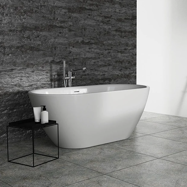 Ideal Standard Adapto 1550 X 750mm Oval Freestanding Double Ended Bath With Clicker Waste 4 Ideal Standard Adapto 1550 X 750mm Oval Freestanding Double Ended Bath With Clicker Waste - Image 4