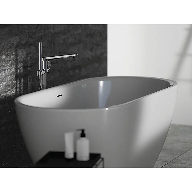 Ideal Standard Adapto 1550 X 750mm Oval Freestanding Double Ended Bath With Clicker Waste 5 Ideal Standard Adapto 1550 X 750mm Oval Freestanding Double Ended Bath With Clicker Waste - Image 5