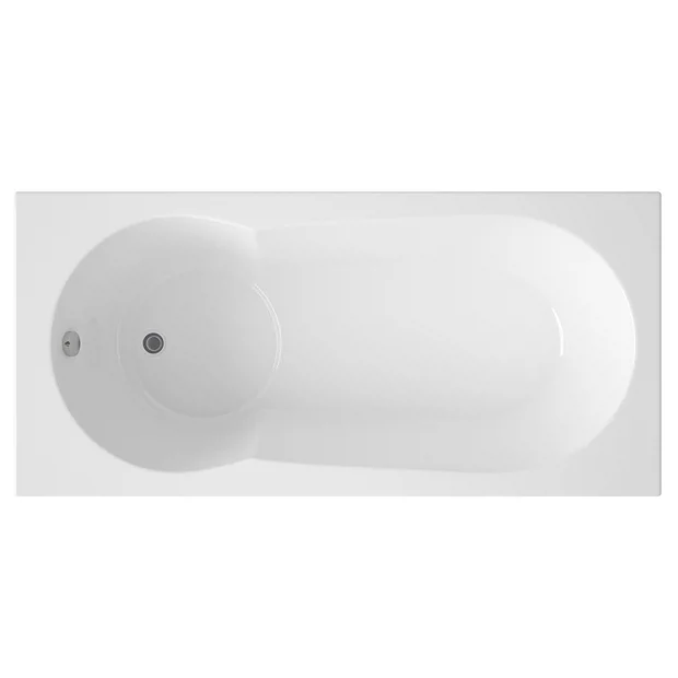 Taranto Keyhole Shower Bath 1700x800mm 2 Taranto Keyhole Shower Bath 1700x800mm - Image 2