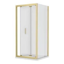 Toreno Brushed Brass 900 X 900mm Bi-Fold Door Shower Enclosure Without Tray -Villeroy Shop tbb8bfsent d1 2