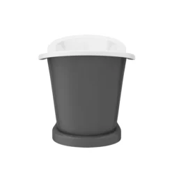 Trafalgar Grey 1685 X 745 Double Ended Slipper Roll Top Bath -Villeroy Shop tgry1685nd2