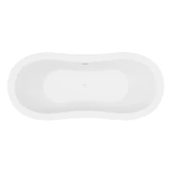 Trafalgar Grey 1685 X 745 Double Ended Slipper Roll Top Bath -Villeroy Shop tgry1685nd3