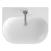 Britton Bathrooms Trim 500mm 1TH Basin With Semi Pedestal