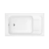 Trojan Kent 1220 Single Ended Acrylic Anti-Slip Bath With Seat