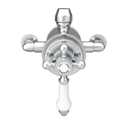 Trafalgar Traditional Luxury Rigid Riser Kit With Diverter + Dual Exposed Shower Valve -Villeroy Shop tsvpk03 n d1