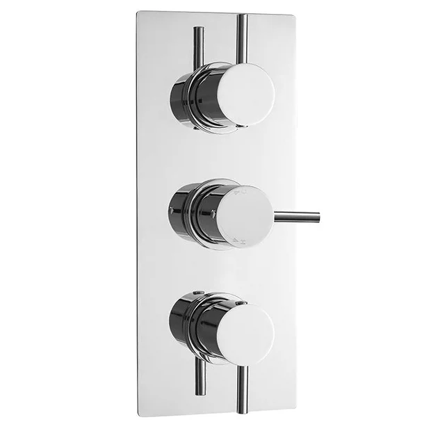 Ultra Quest Rectangular Concealed Thermostatic Triple Shower Valve 2 Ultra Quest Rectangular Concealed Thermostatic Triple Shower Valve - Image 2