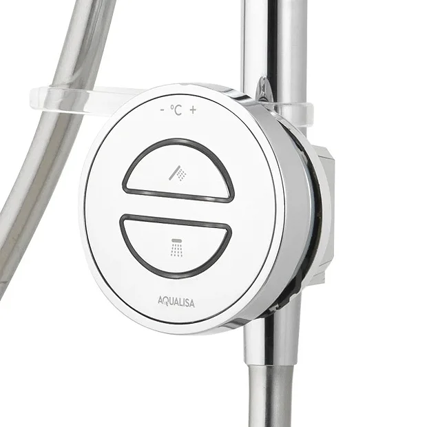 Aqualisa Unity Q Smart Shower Exposed With Adjustable And Ceiling Fixed Head 1 Aqualisa Unity Q Smart Shower Exposed With Adjustable And Ceiling Fixed Head