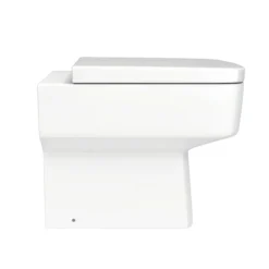 Venice Abstract White Complete Toilet Unit W. Pan, Cistern + Matt Black Flush -Villeroy Shop va6wcwhtbb d1