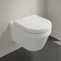 Villeroy & Boch Villeroy And Boch Architectura Round Rimless Wall Hung Toilet + Seat