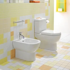 Villeroy & Boch Villeroy And Boch Subway Open Back Close Coupled Toilet + Soft Close Seat